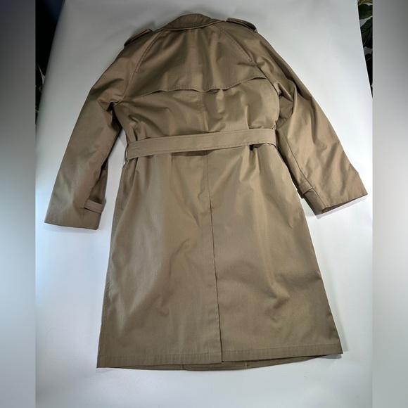 London Fog vintage mens trench coat relaxed cotton blend zip out liner 40R - Picture 5 of 16